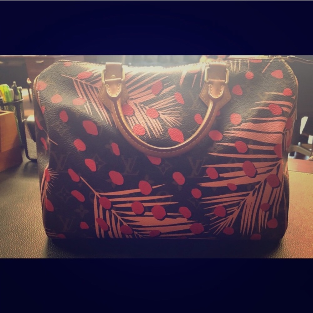 louis vuitton speedy 30 jungle monogram pink